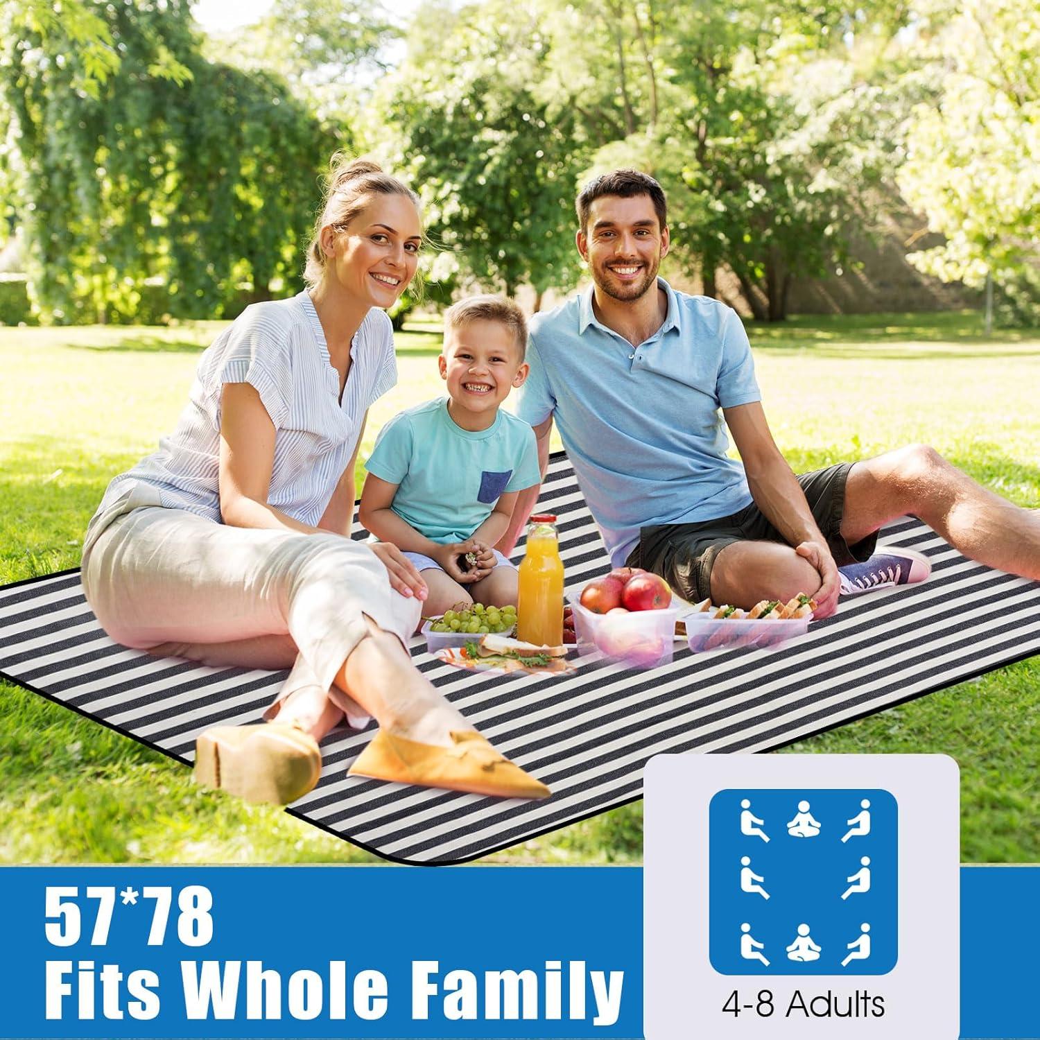 Manta de Picnic Impermeable G GOOD GAIN 198x145 cm Azul Egeo