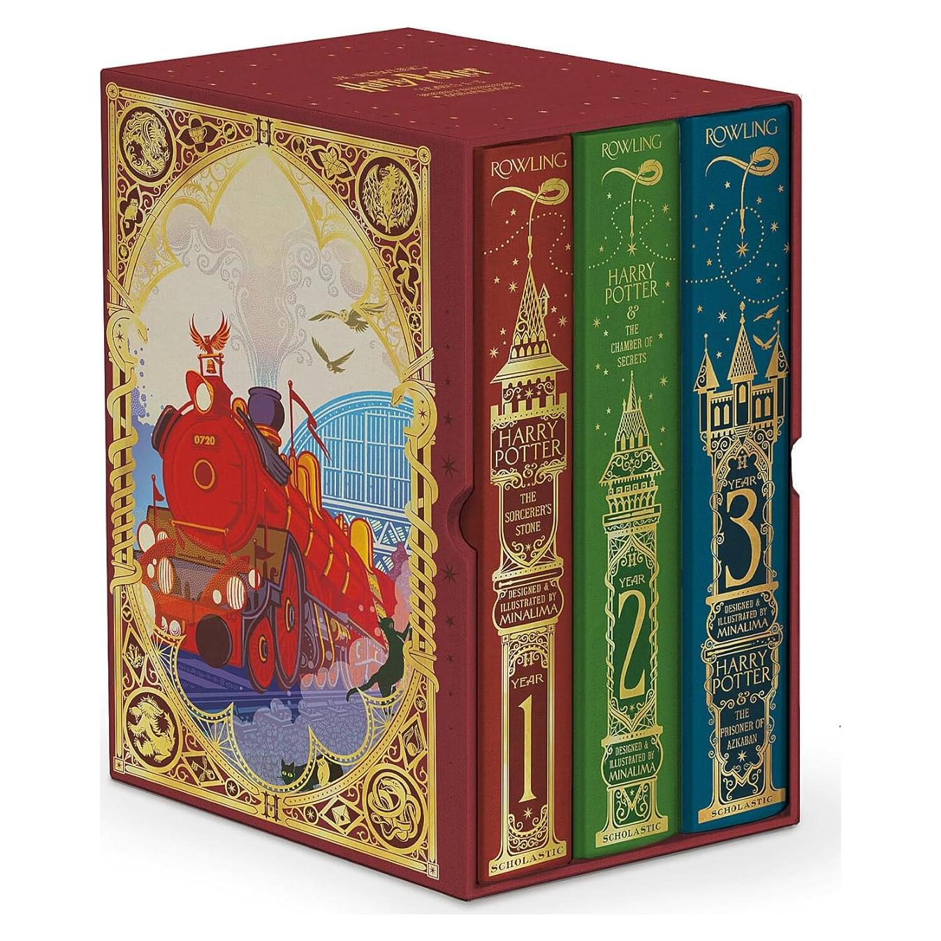 Harry Potter Books 1-3 Boxed Set (MinaLima Edition) (Interactive Illustrated Edition)