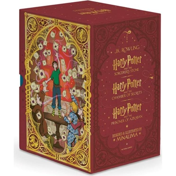 Harry Potter Books 1-3 Boxed Set (MinaLima Edition) (Interactive Illustrated Edition)