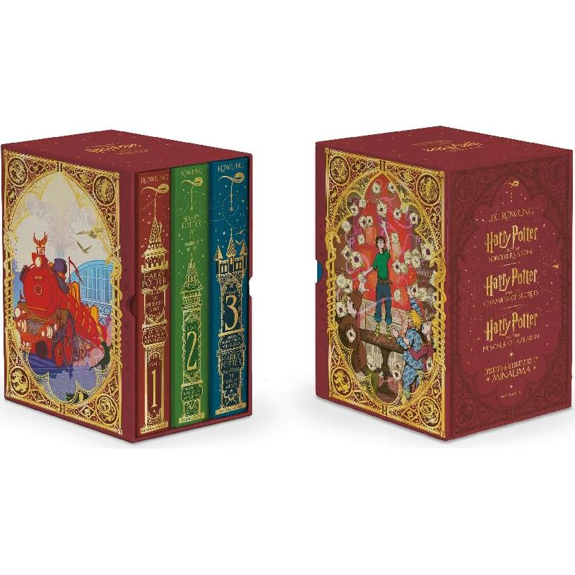 Harry Potter Books 1-3 Boxed Set (MinaLima Edition) (Interactive Illustrated Edition)