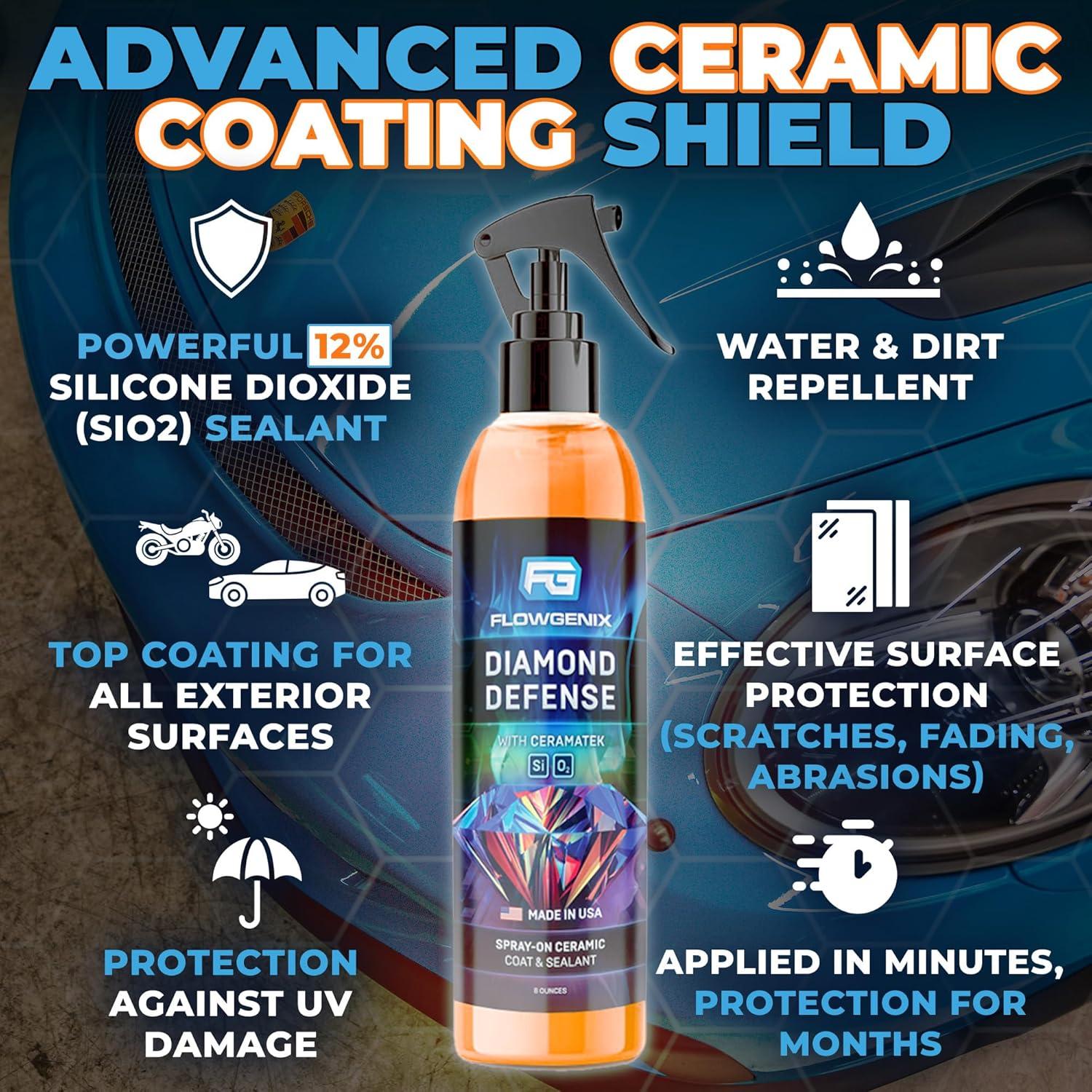Recubrimiento Cerámico Spray 8oz Flowgenix - Protección UV