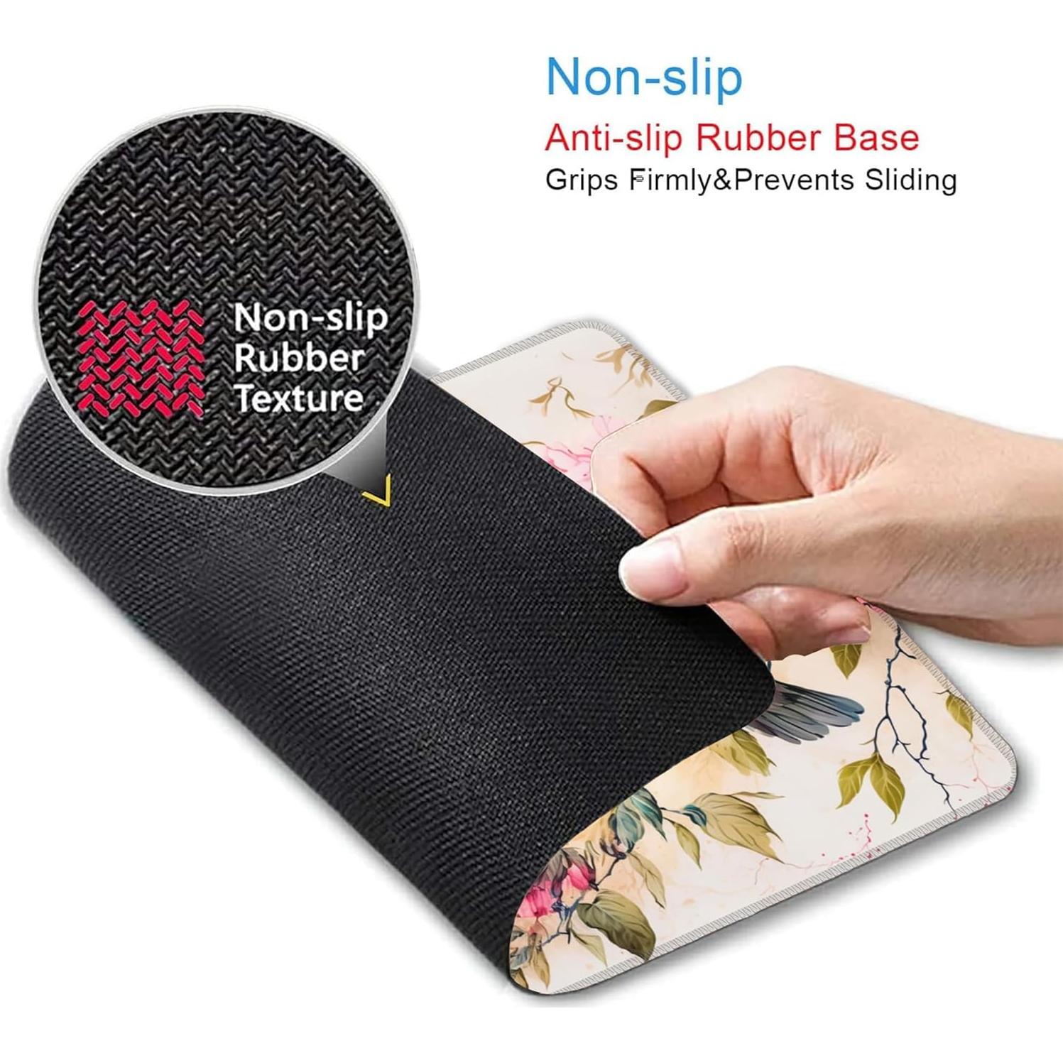 Alfombrilla de Ratón JAJNKHLN Acuarela Colibrí 24x20 cm