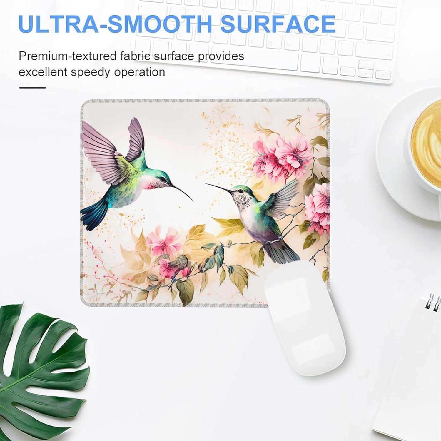 Alfombrilla de Ratón JAJNKHLN Acuarela Colibrí 24x20 cm