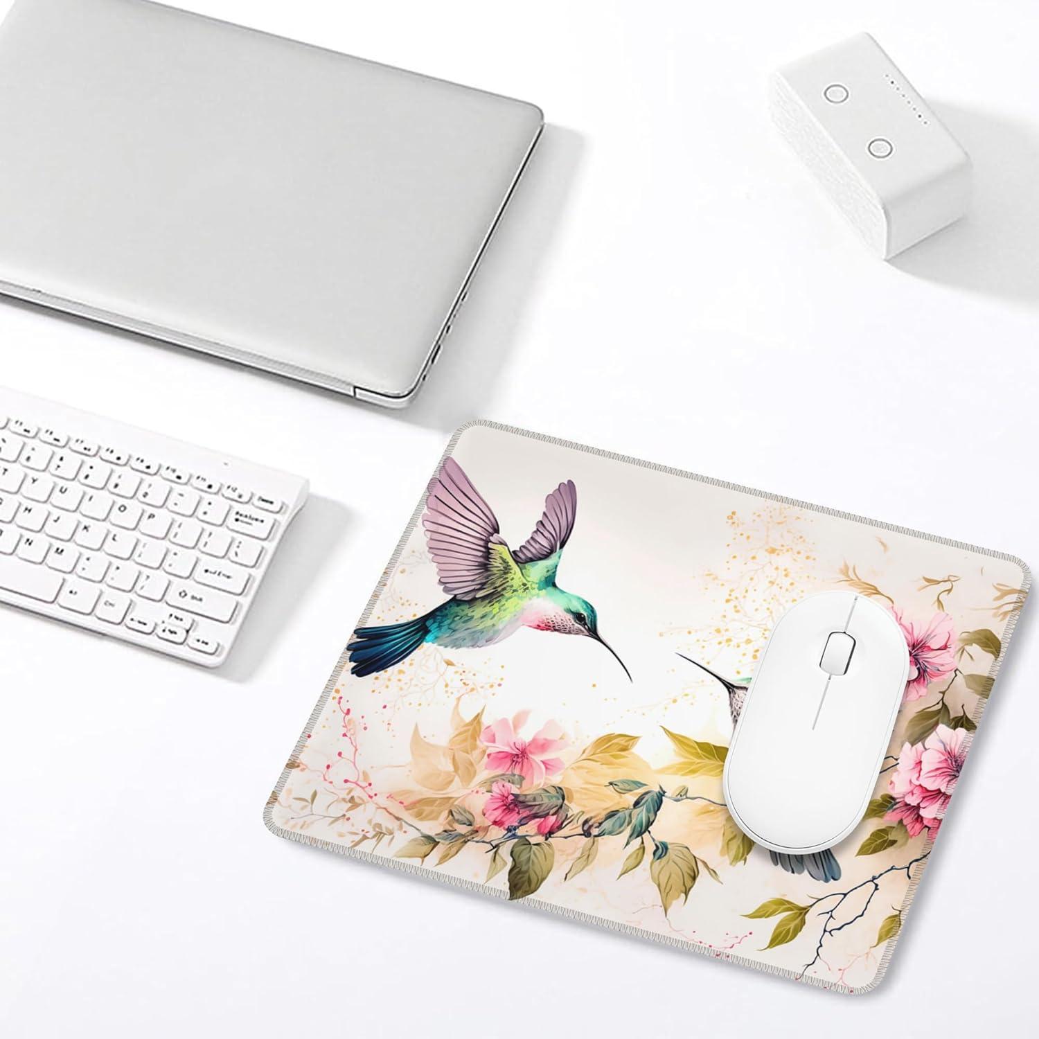 Alfombrilla de Ratón JAJNKHLN Acuarela Colibrí 24x20 cm