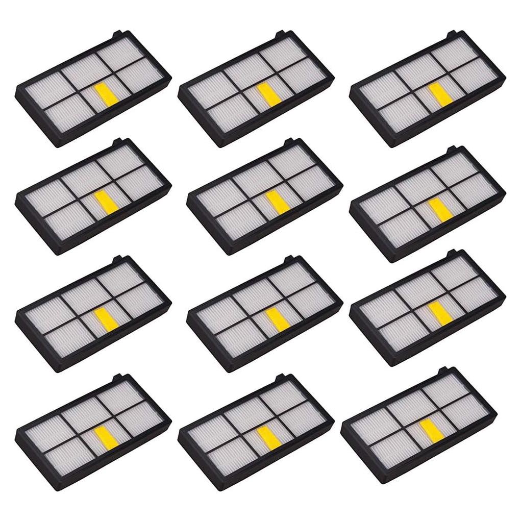 Paquete de 12 Filtros HEPA LOTIN para Roomba Series 800 900