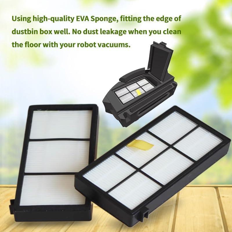 Paquete de 12 Filtros HEPA LOTIN para Roomba Series 800 900