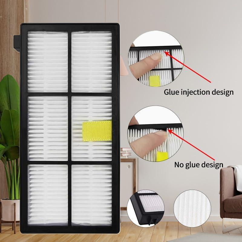 Paquete de 12 Filtros HEPA LOTIN para Roomba Series 800 900