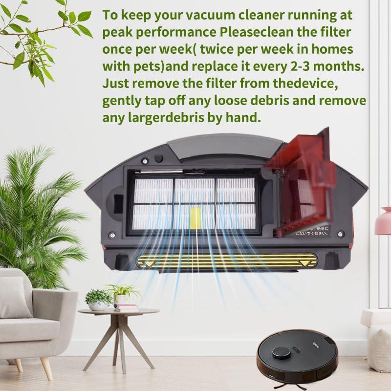 Paquete de 12 Filtros HEPA LOTIN para Roomba Series 800 900