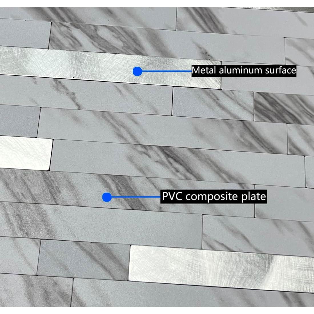 Azulejos Autoadhesivos Weimeisc 10 Hojas Mármol Blanco 28.58x32.26cm