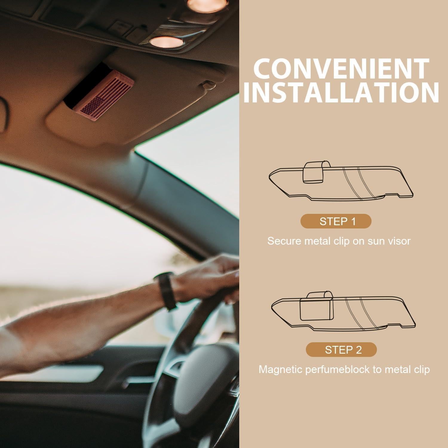 Ambientador de Auto AirPurelle Vainilla Ámbar 10 ML - 60 Días