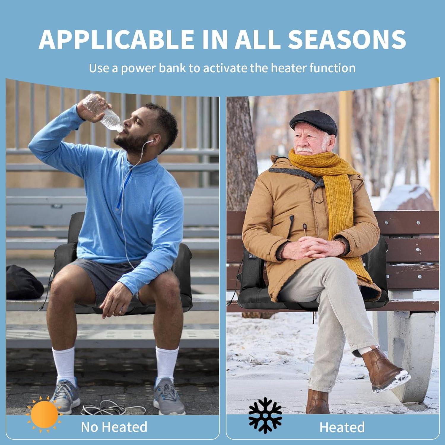 Asiento de Estadio Calentado NAIZEA con Respaldo y 6 Posiciones