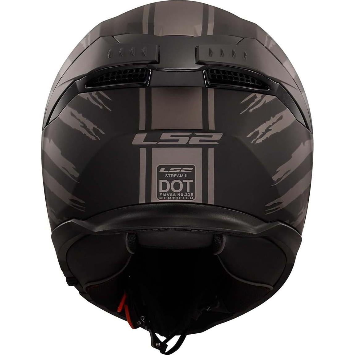Casco LS2 Stream II Full Face Motocicleta Mediano Gris
