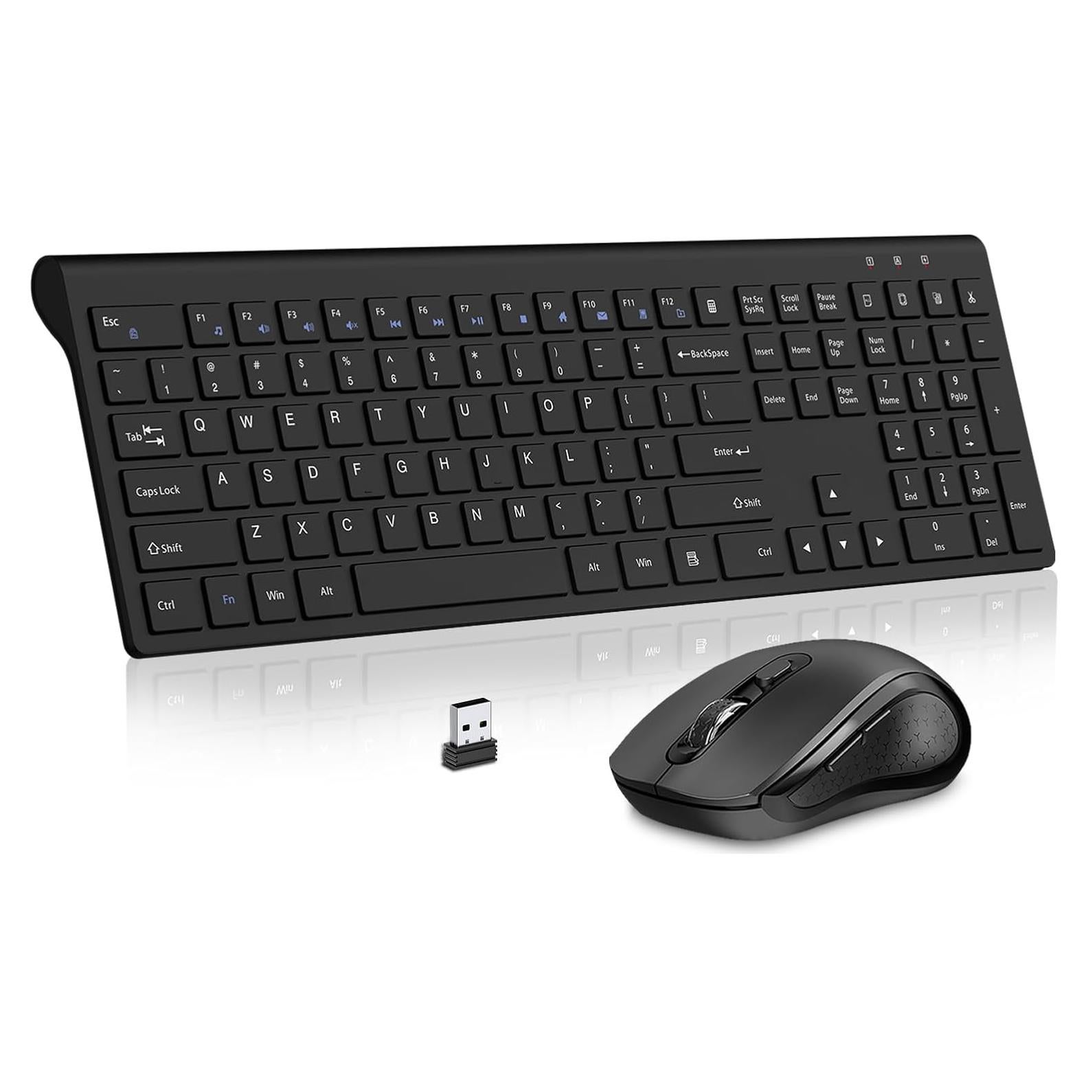 Combo Teclado y Ratón Inalámbricos ACOZYKITTEN Negro