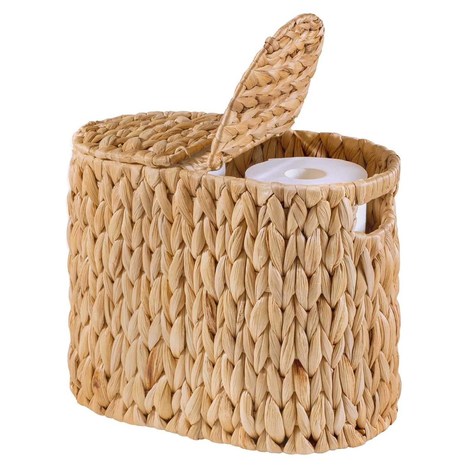 Cesta de Papel Higiénico ELONG HOME Natural para 4 Rollos