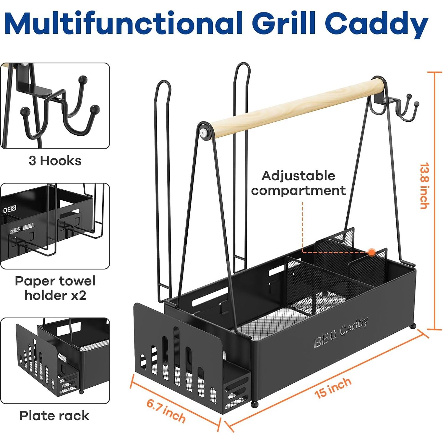 Caddy de BBQ JBBTOOL para Parrilla Exterior con Soportes