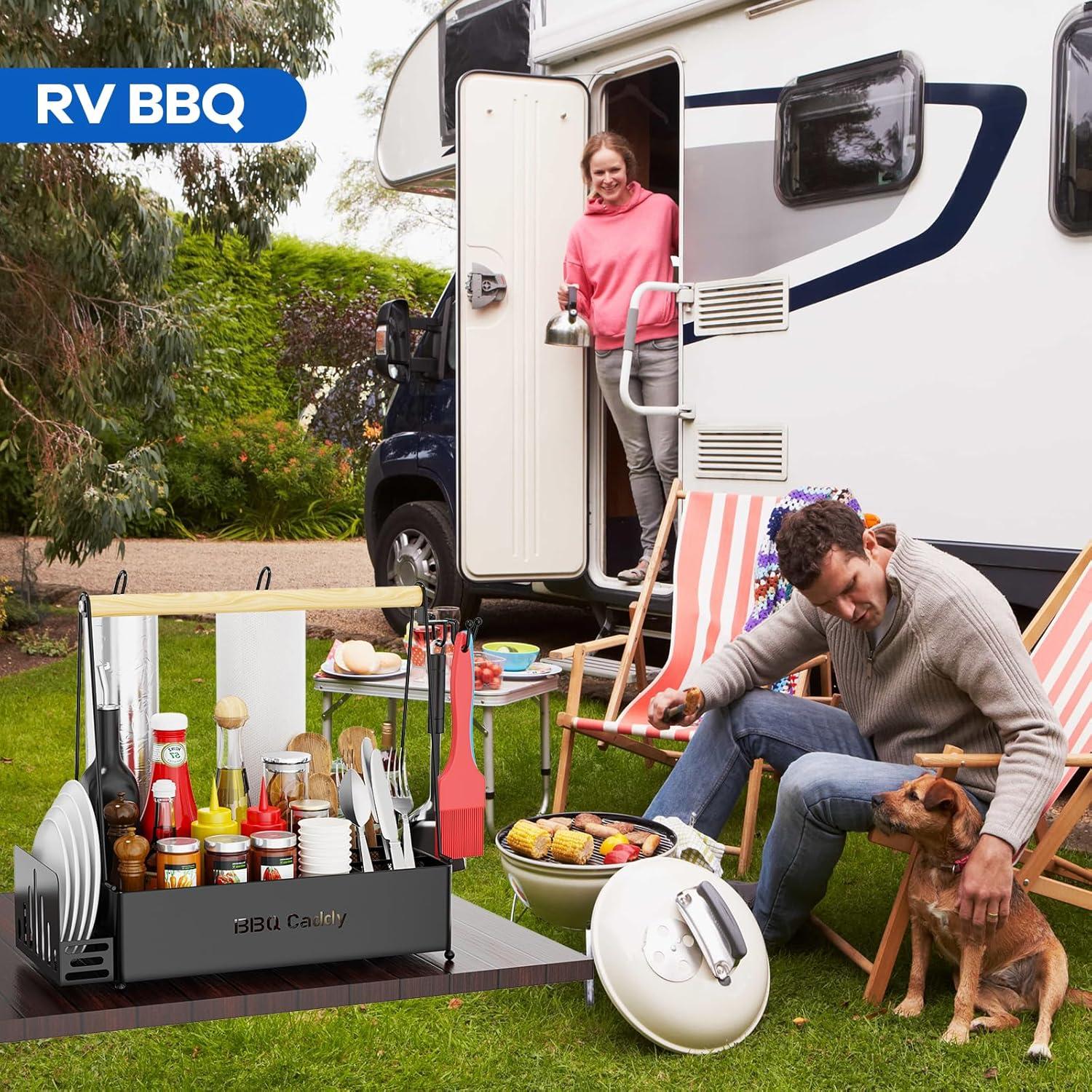 Caddy de BBQ JBBTOOL para Parrilla Exterior con Soportes