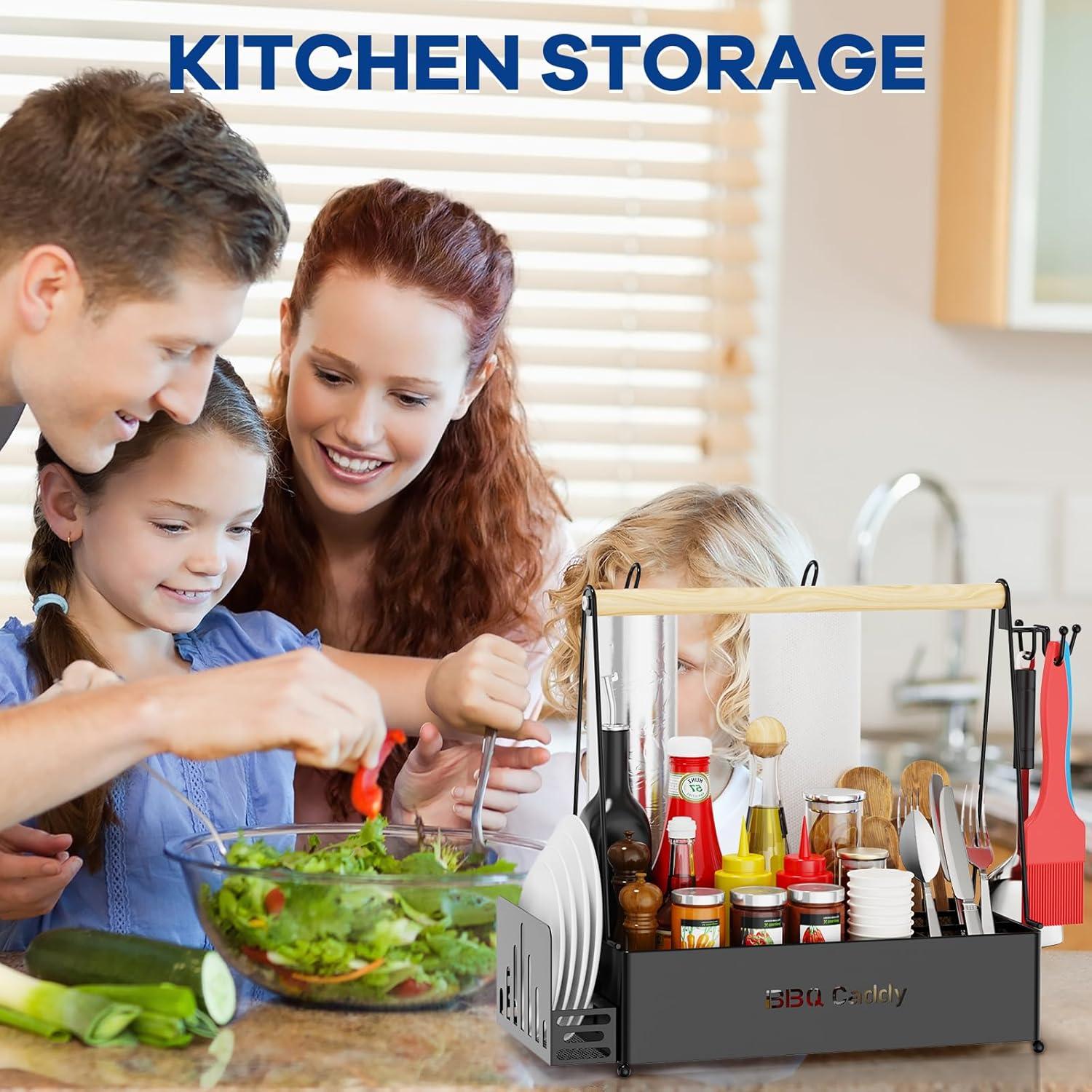 Caddy de BBQ JBBTOOL para Parrilla Exterior con Soportes