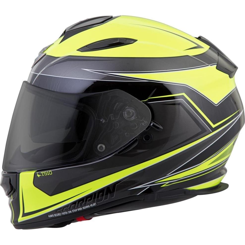 Casco ScorpionExo T510 Unisex Completo Neón y Negro
