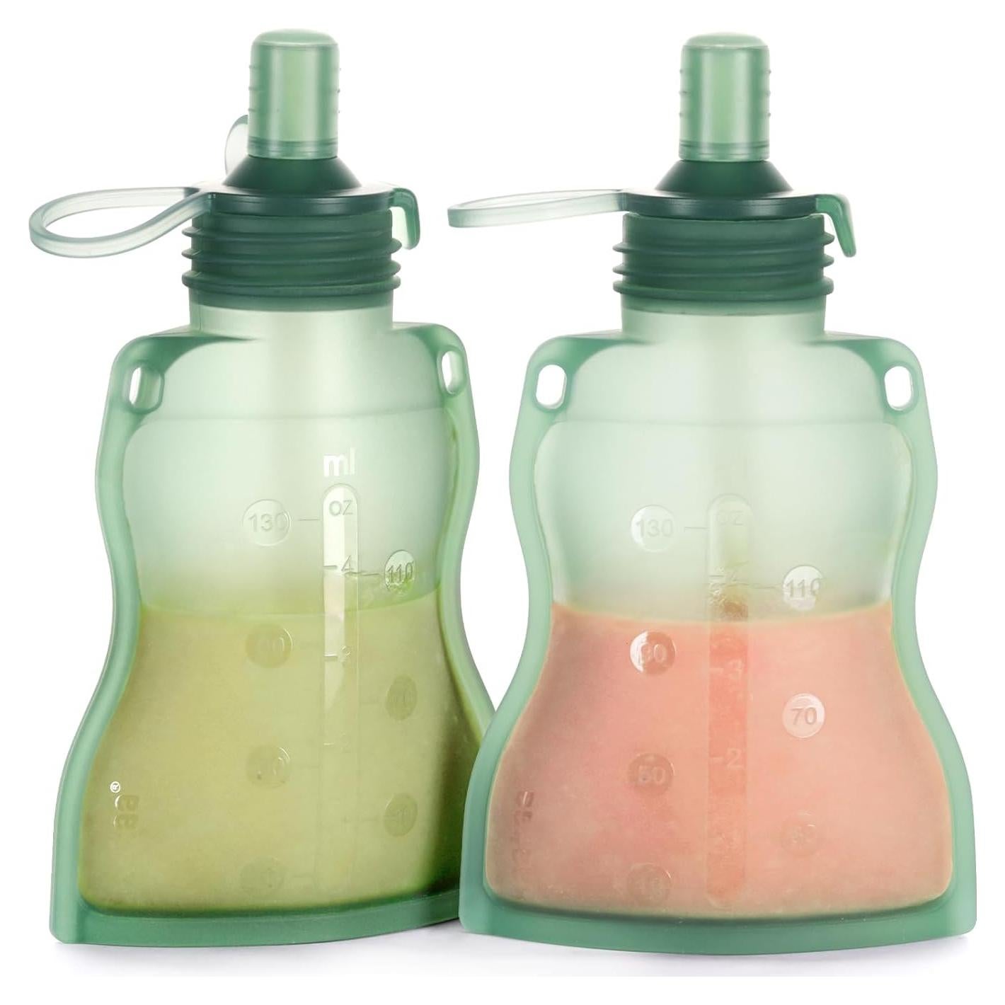 Bolsa de Comida Reutilizable Haakaa Yummy Pouch 2 Unidades Verde