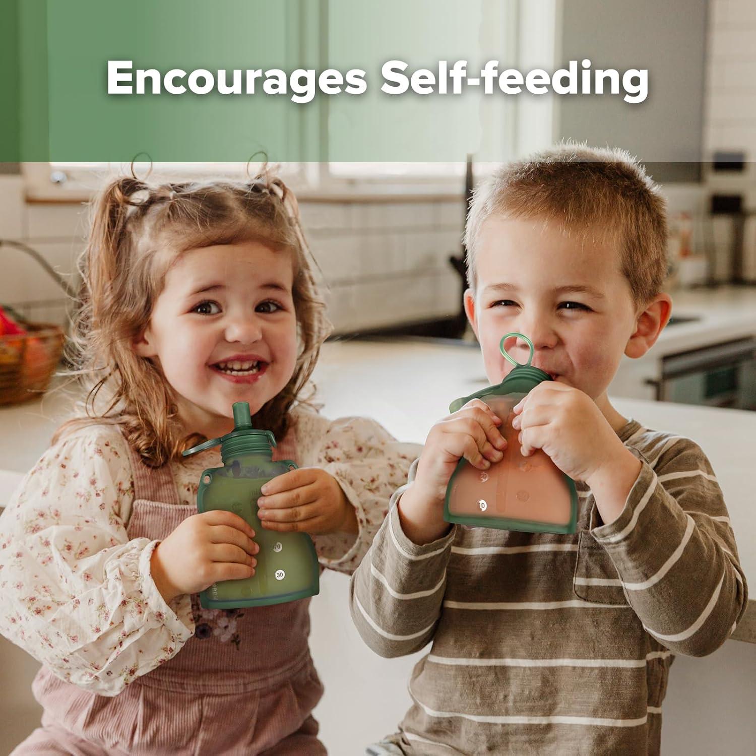 Bolsa de Comida Reutilizable Haakaa Yummy Pouch 2 Unidades Verde