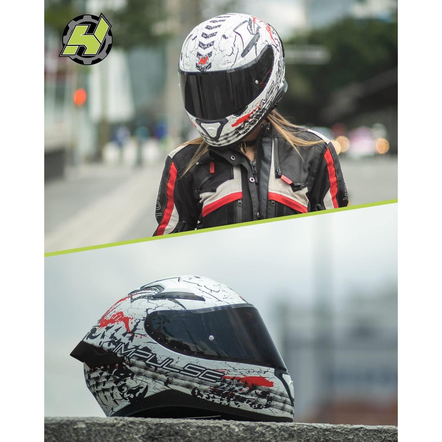 Casco HAX Hax Impulse XL Doble Visor y Aprobado DOT