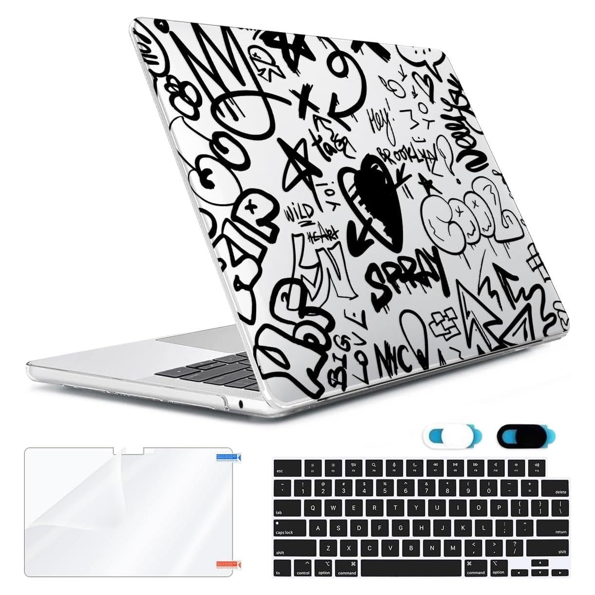 Funda Dura HOHAIYOO para MacBook Air 15" M4 M3 M2 2023-2025