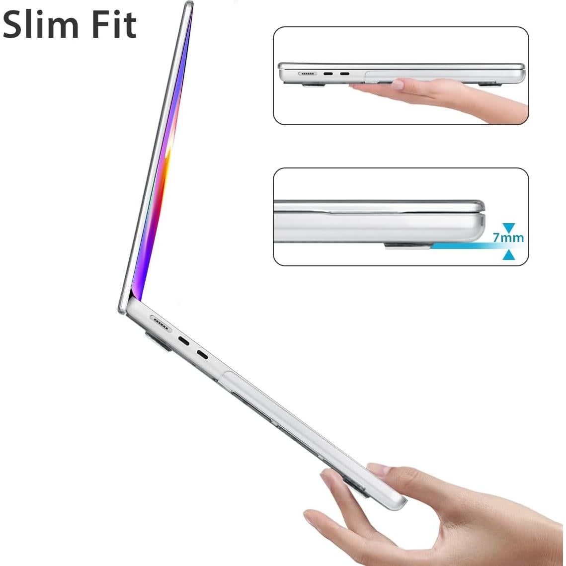 Funda Dura HOHAIYOO para MacBook Air 15" M4 M3 M2 2023-2025