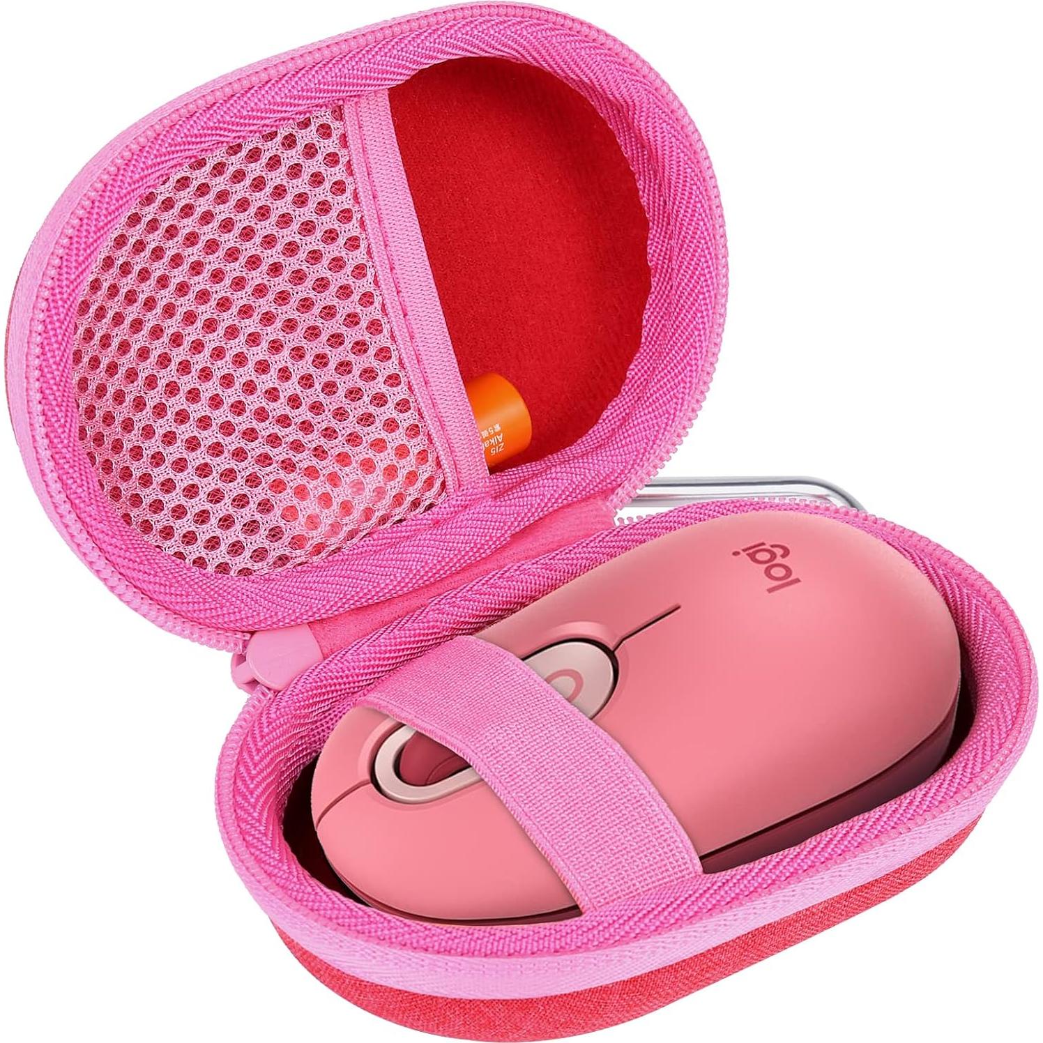 Funda Dura co2CREA para Ratón Inalámbrico Logitech POP Rosa