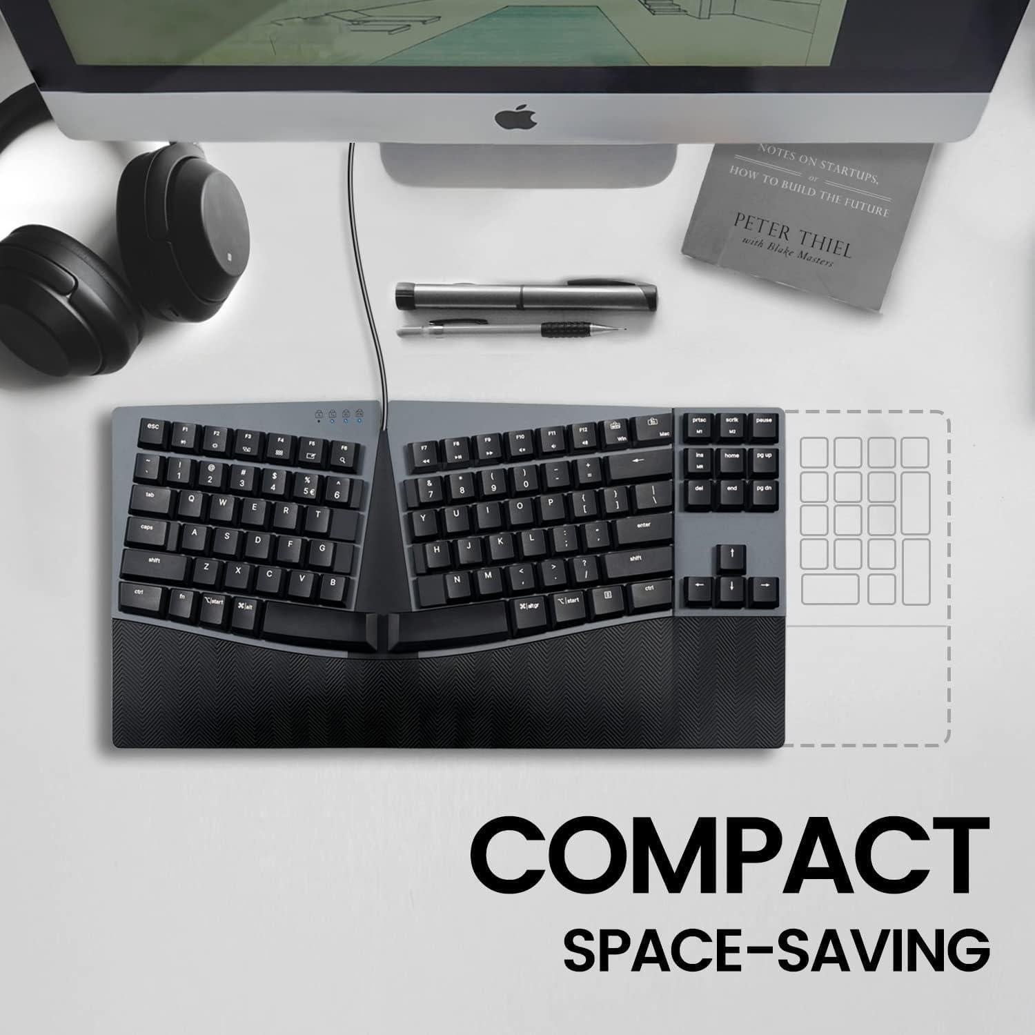 Teclado Mecánico Compacto Perixx PERIBOARD-335 Ergonómico