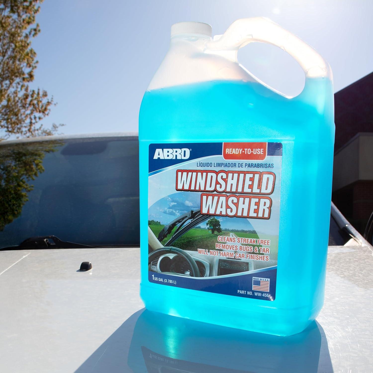 Líquido Limpiaparabrisas ABRO 3.785L Listo para Usar 2-en-1