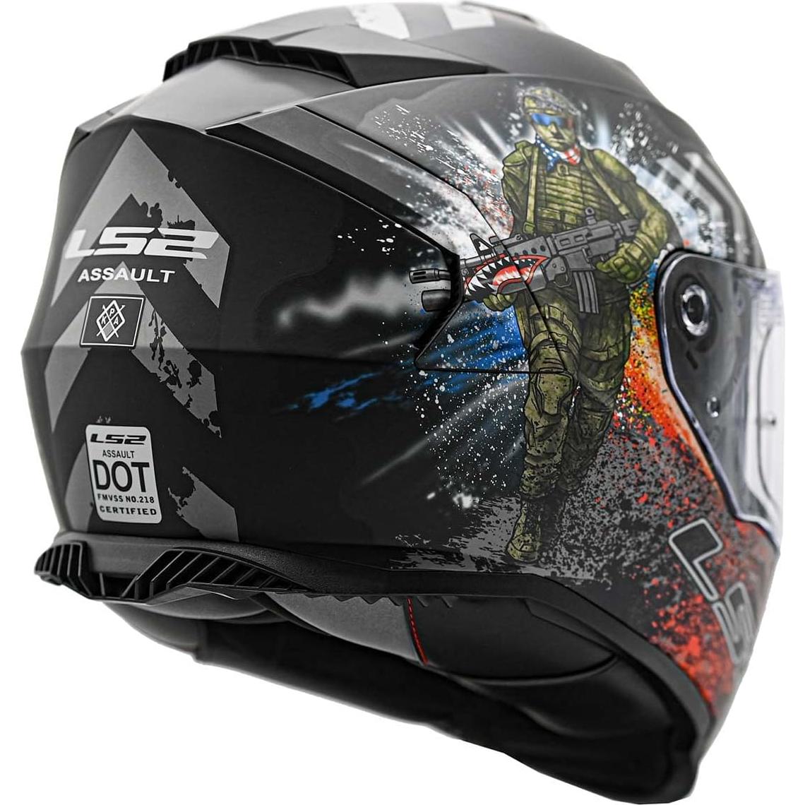 Casco LS2 Helmets Assault Full Face KPA 3X-Large Negro Camo