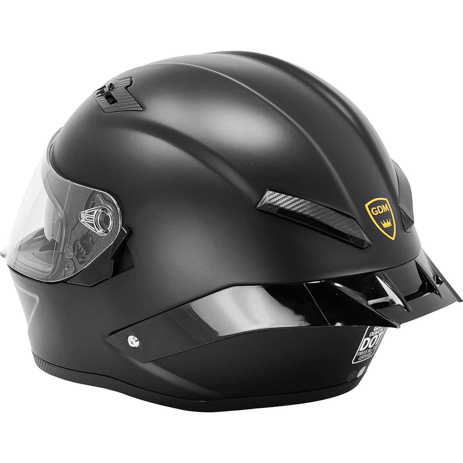 Casco GDM Demon Full Face Negro Mate Unisex 1.81 kg