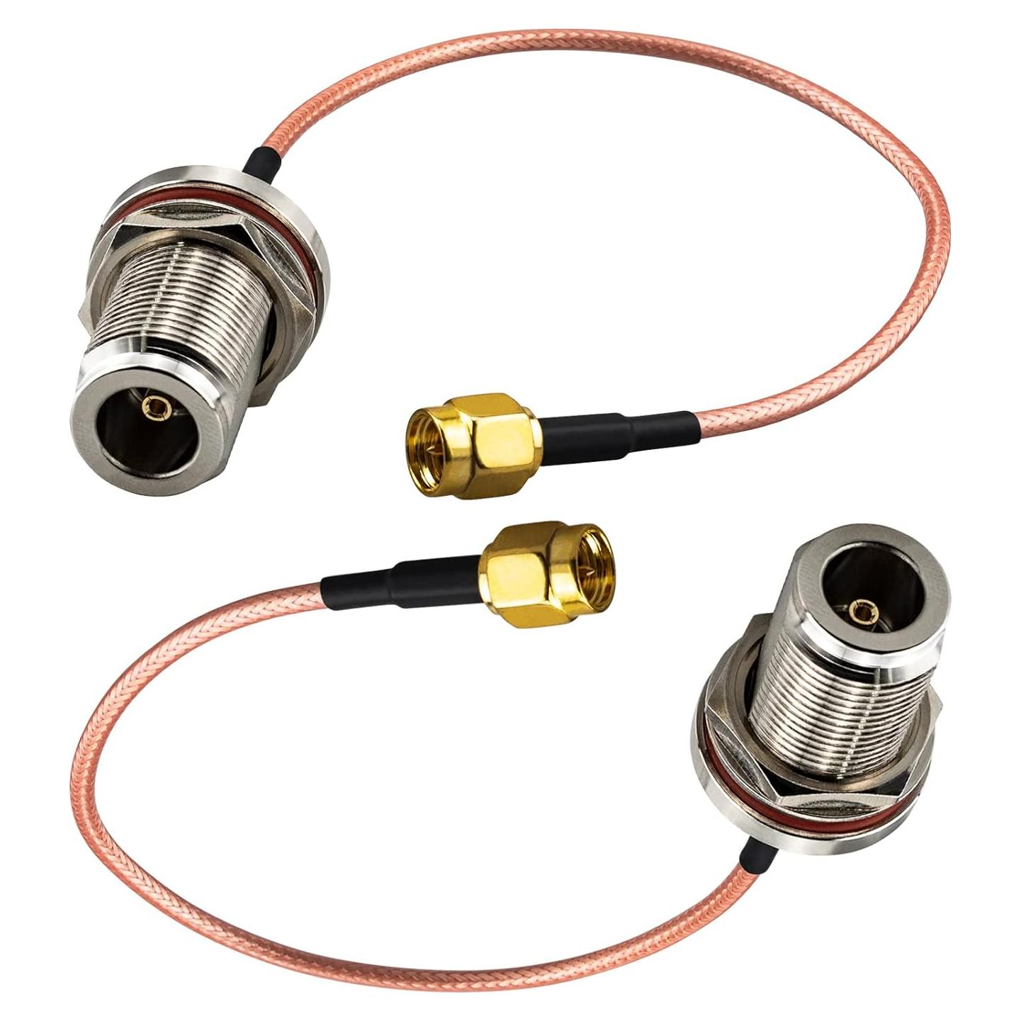 Adaptador Coaxial SMA Macho a N Hembra RG316 20cm URCIANOW