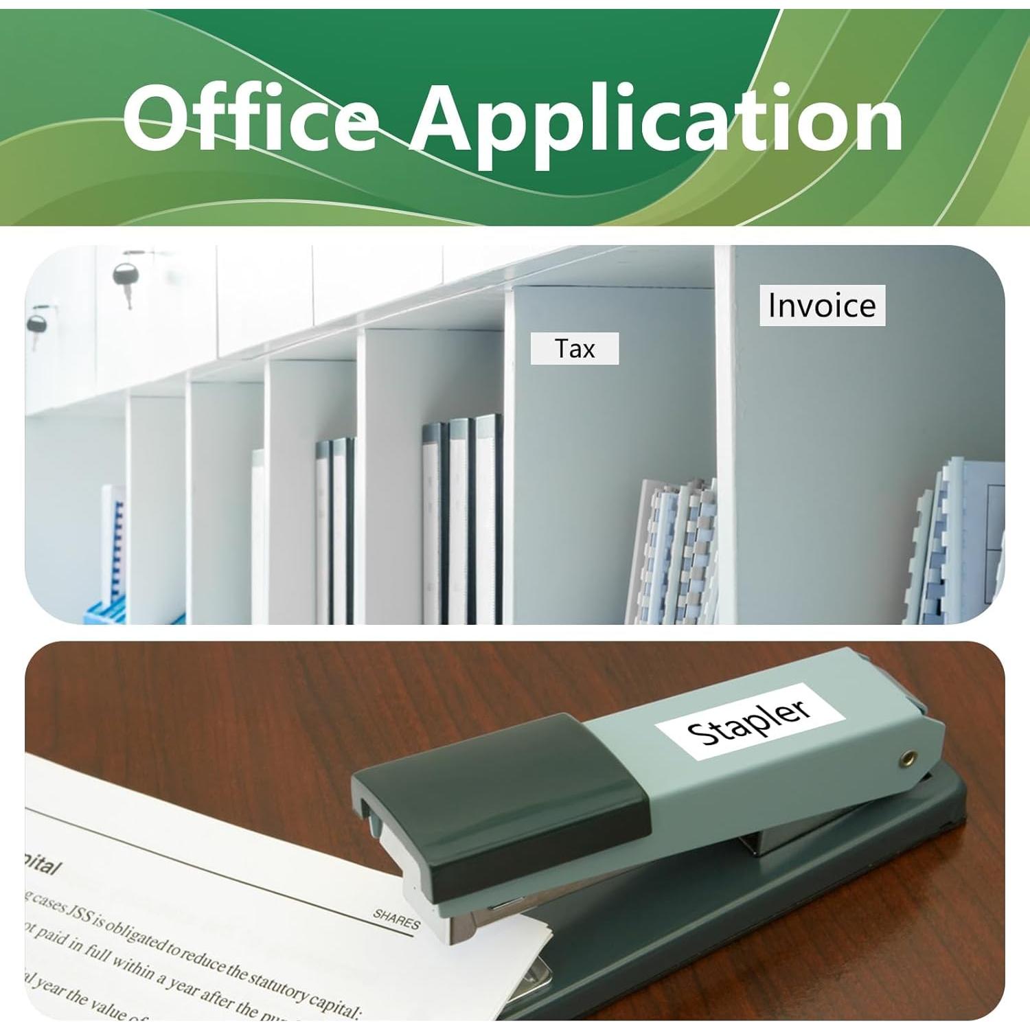 Cinta de Etiquetadora YUANQIMM 24mm Blanca 4 Paquetes Compatible Brother