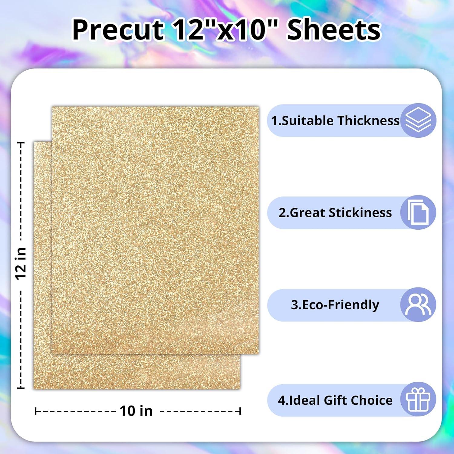 Vinilo de Transferencia de Calor HTVRONT 100 Colores 30.48x25.4cm