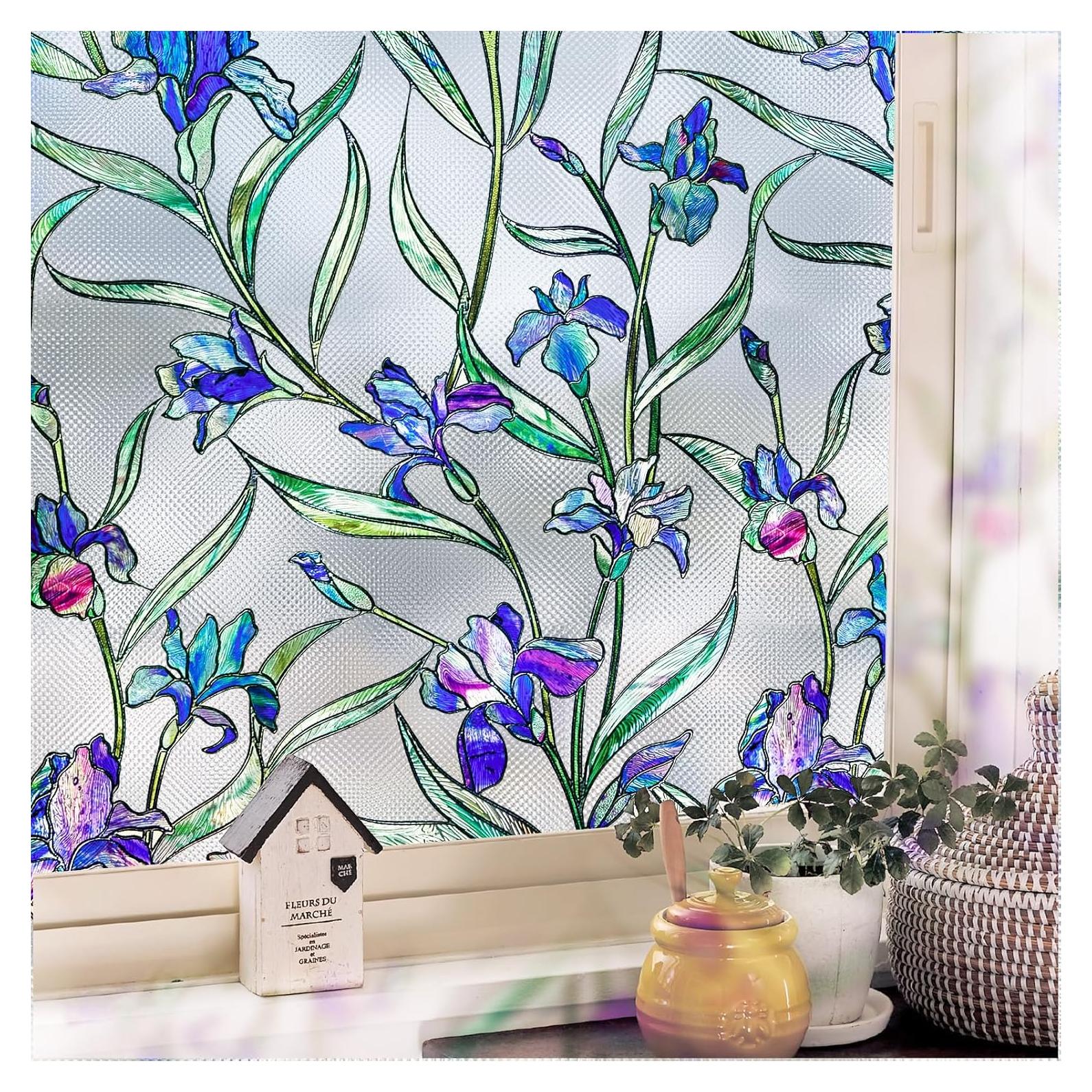 Película Decorativa de Ventana SUNBABY 60x90 cm Anti UV