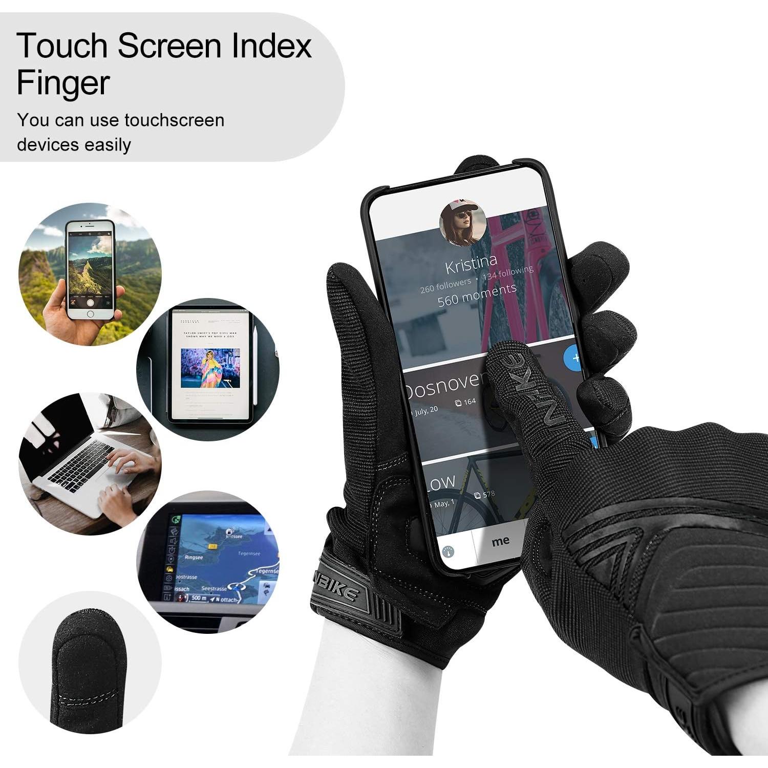 Guantes de motocicleta INBIKE TPR táctiles y transpirables