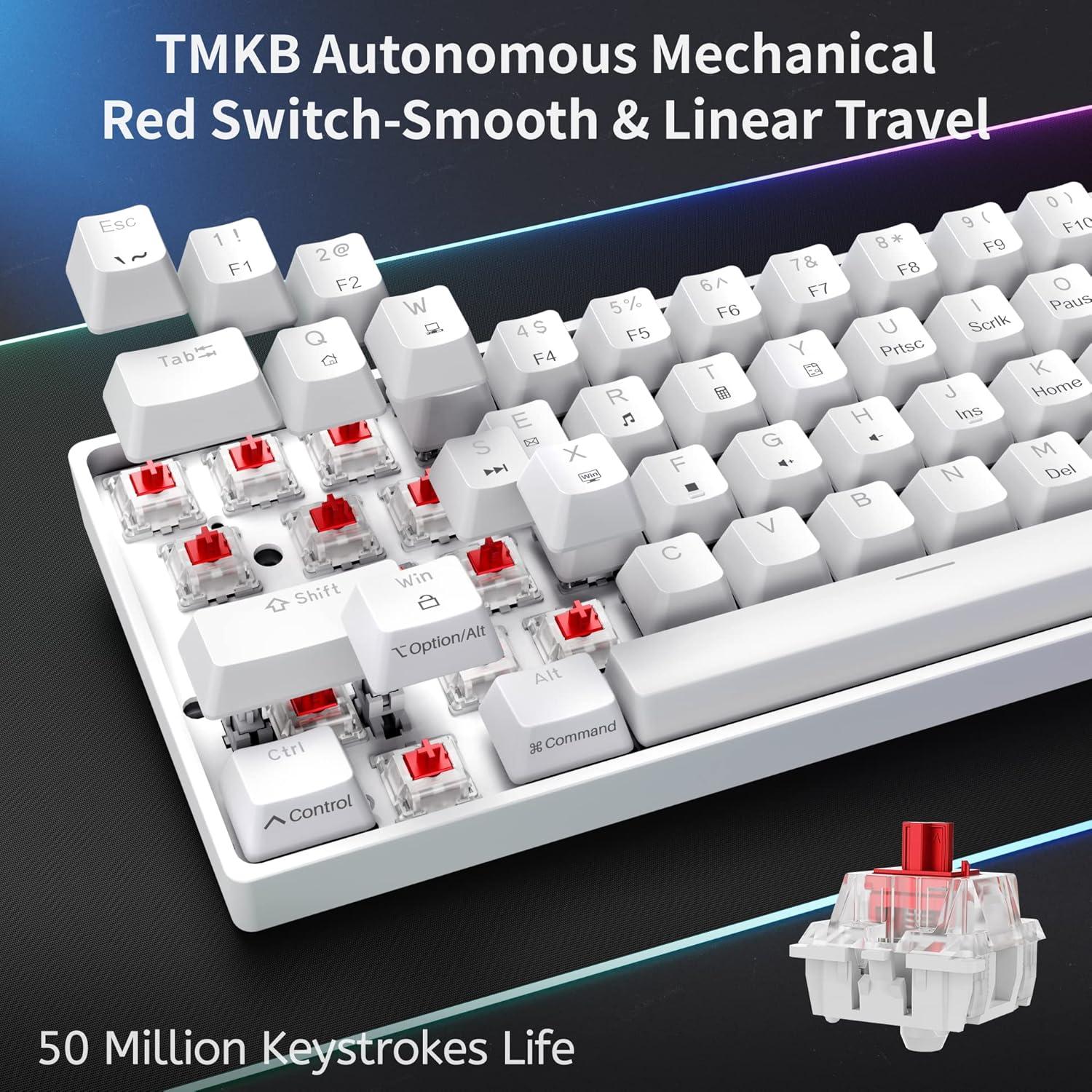 Teclado Mecánico DIERYA DK61se 61 Teclas Retroiluminado LED