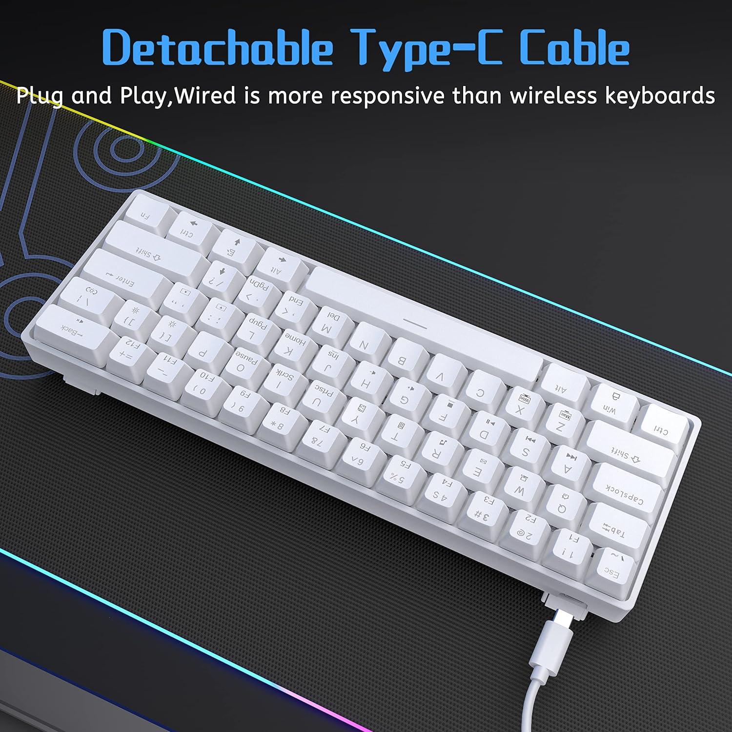Teclado Mecánico DIERYA DK61se 61 Teclas Retroiluminado LED