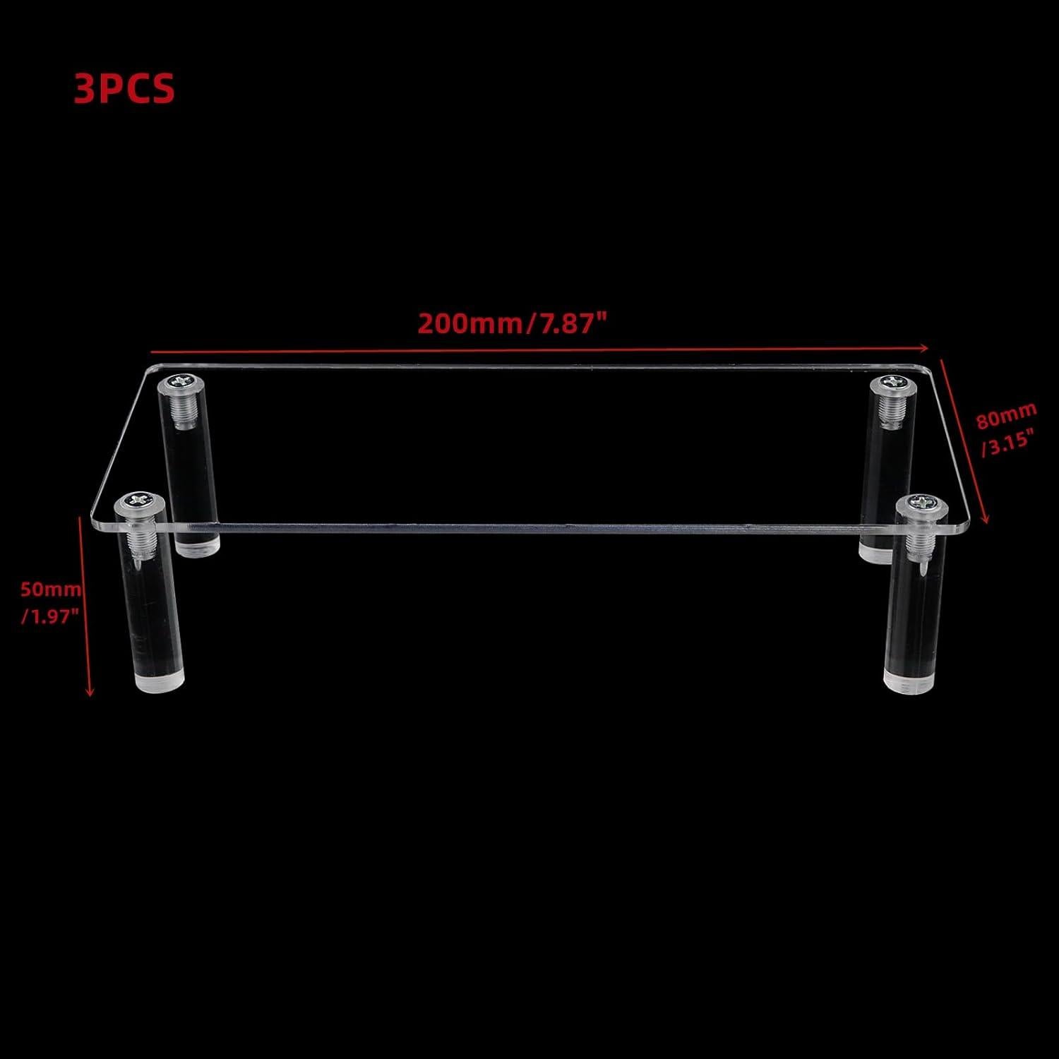 Paquete de 3 estantes acrílicos organizadores 200mm WDONAY