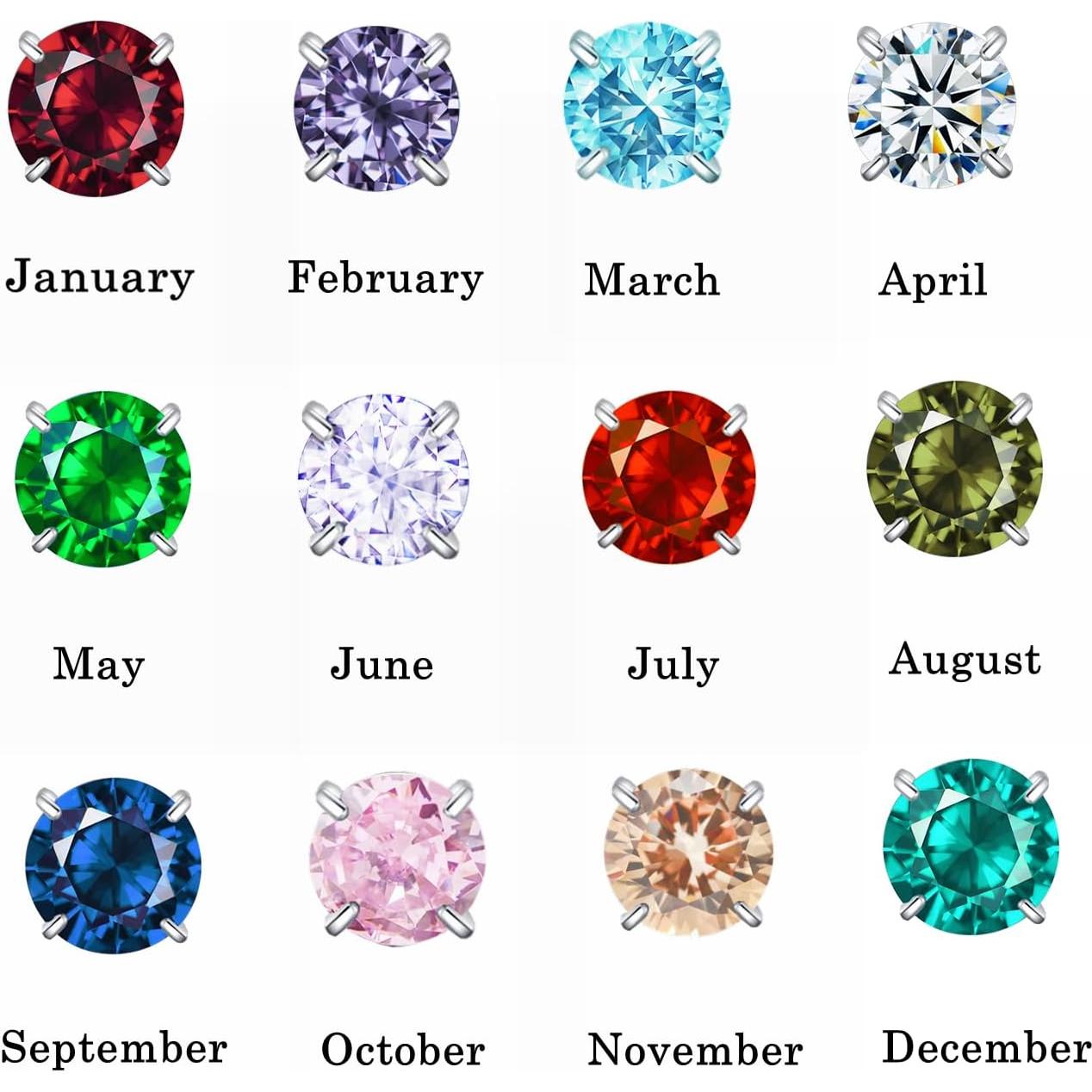 Pendientes de acero inoxidable hipoalergénicos ZQGOFPT 6mm