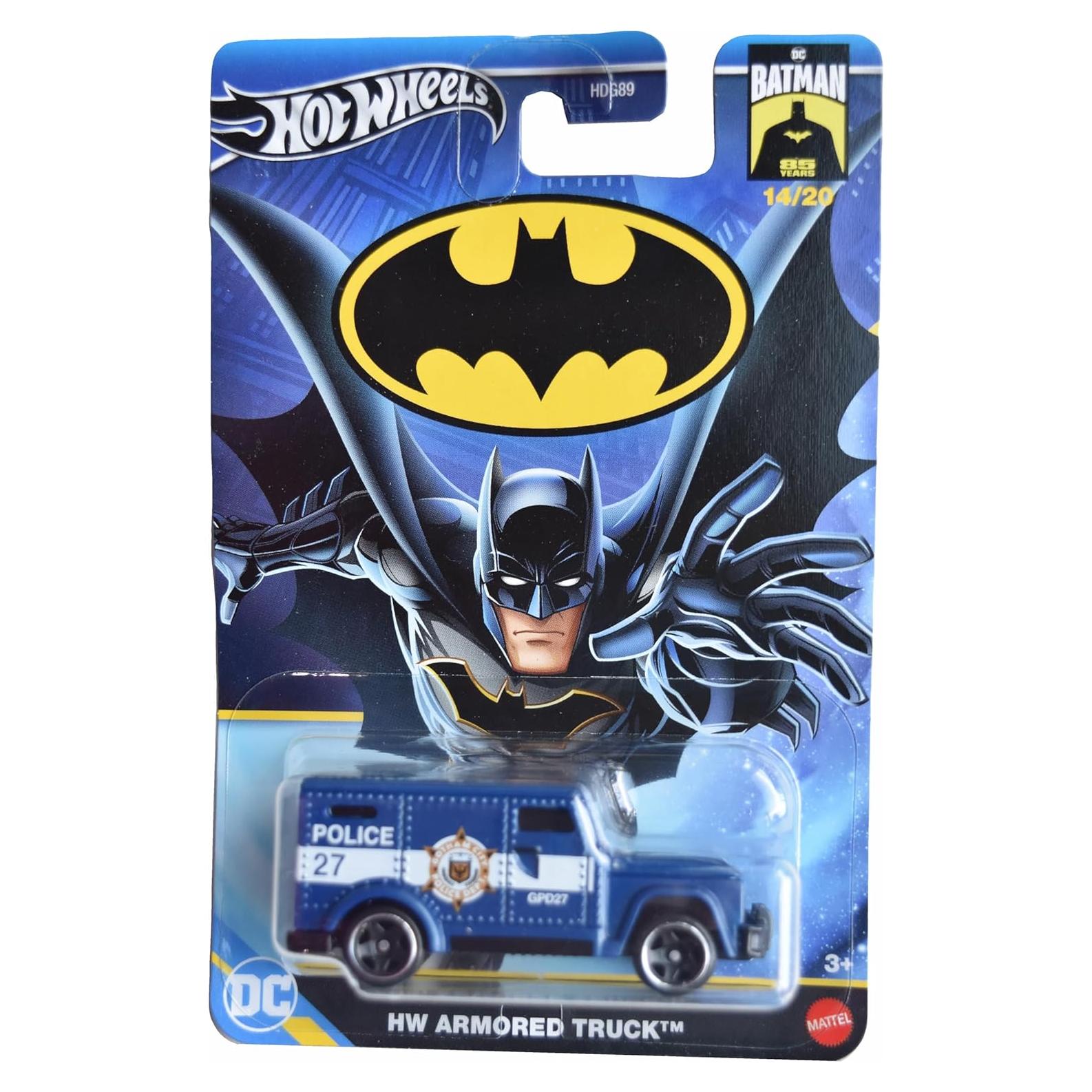 Hot Wheels Camión Blindado Batman 85 Años 1:64 Azul
