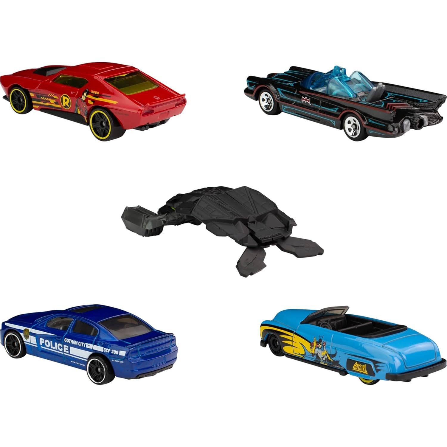 Hot Wheels Batman 5-Pack - Set de 5 Coches 1:64 Temáticos