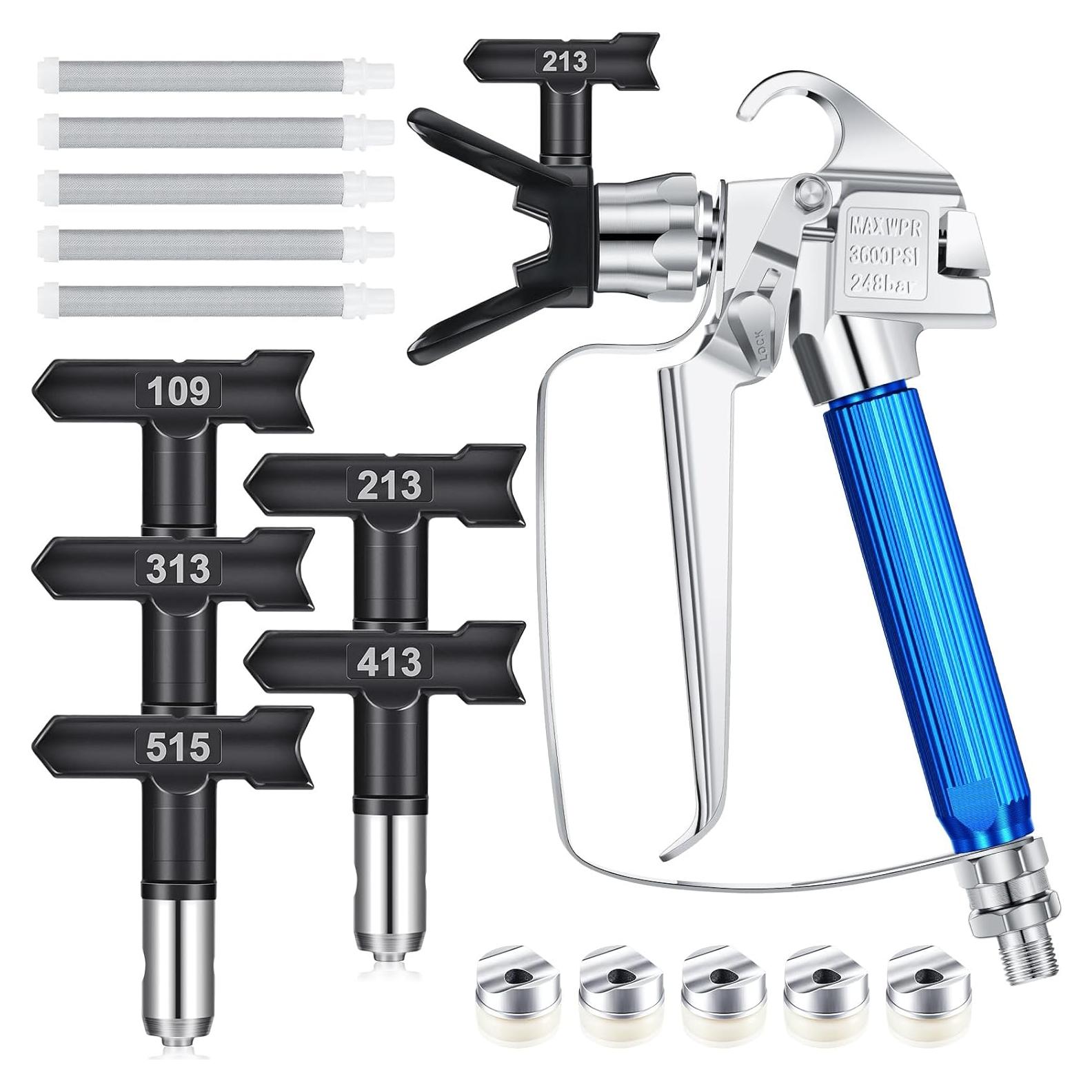 Kit de Pistola de Pintura Sin Aire Zhengmy 12 Pcs Accesorios