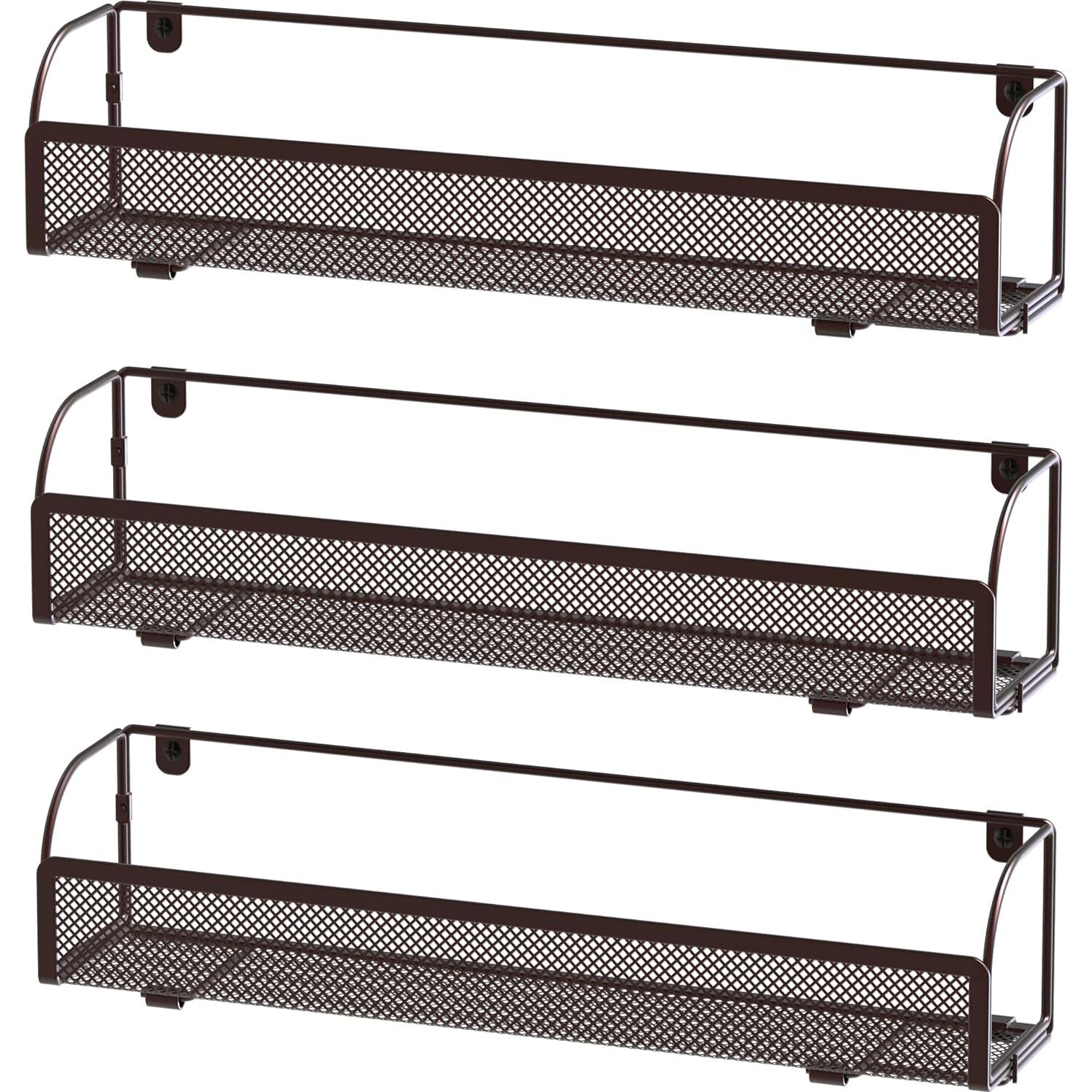 Organizador de Especias Montado en la Pared Simple Houseware, 3 Piezas