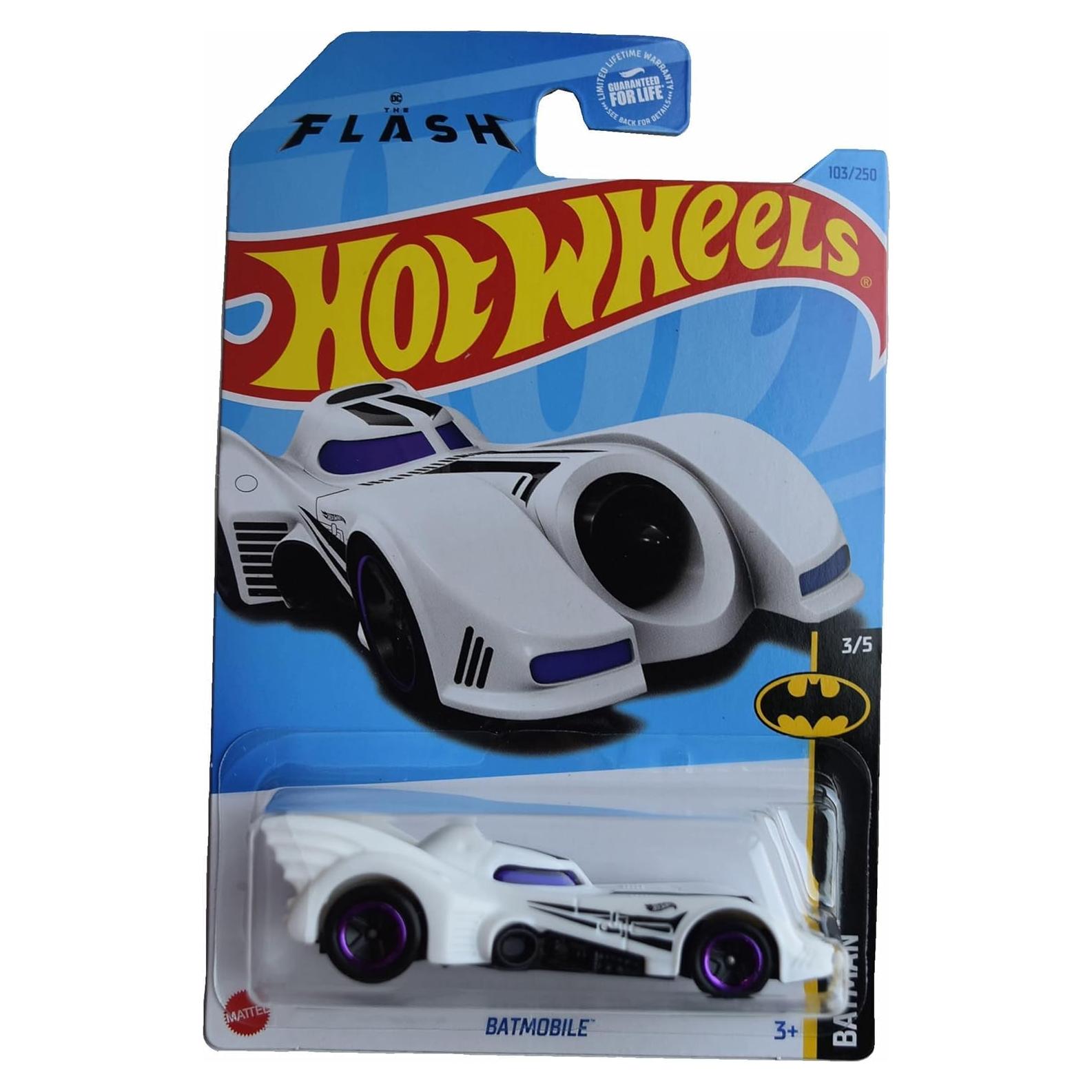 Hot Wheels Batimóvil Mattel 1:64 Escala 103/250 Blanco