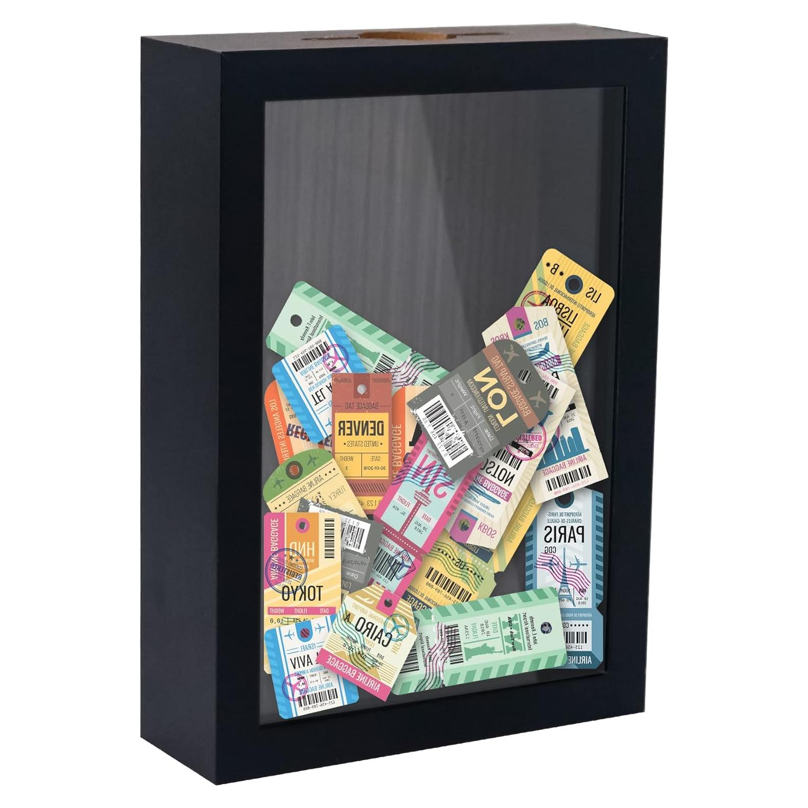 Caja de Sombra Pequeña FramePro 5x7 Negro con Ranura