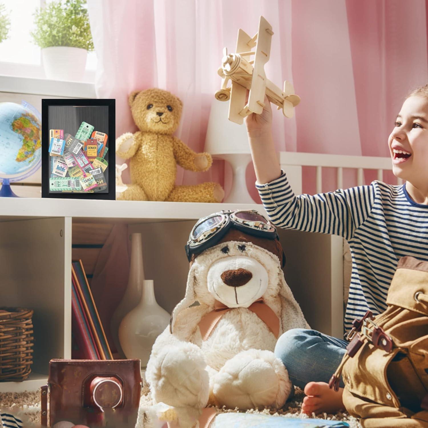 Caja de Sombra Pequeña FramePro 5x7 Negro con Ranura