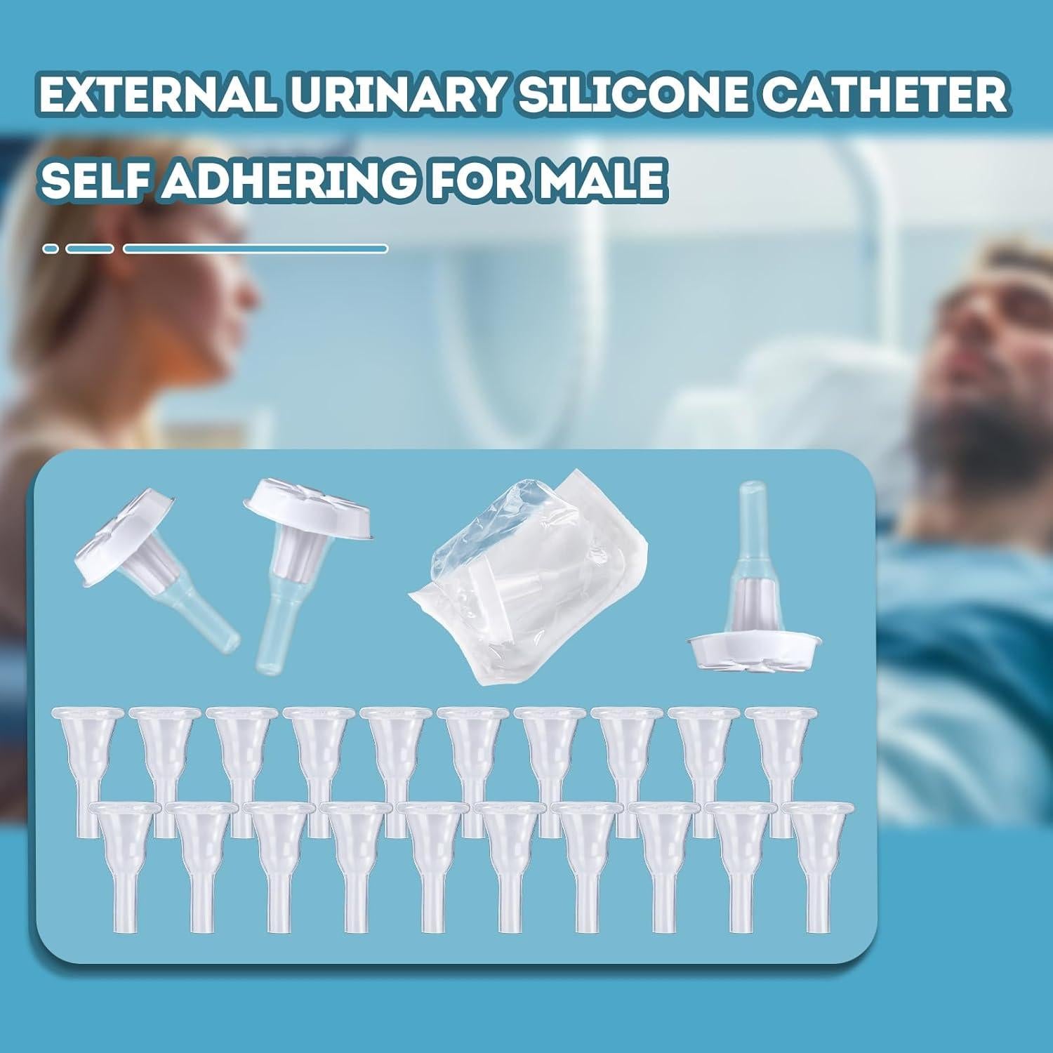 Paquete de 10 Catéteres Externos de Silicona YOOGUSTO 25mm