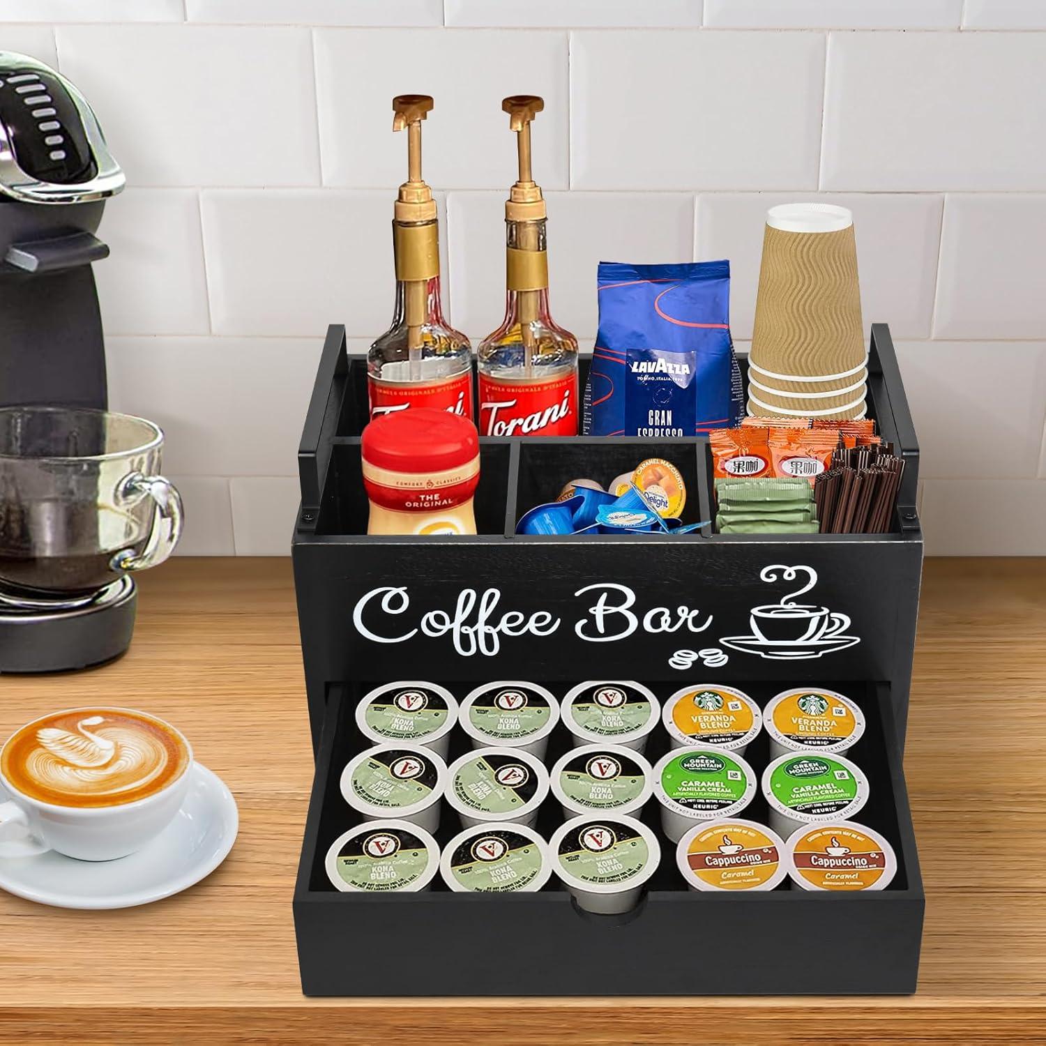 Organizador de Estación de Café ugiftt - Madera Rectangular 1.32kg